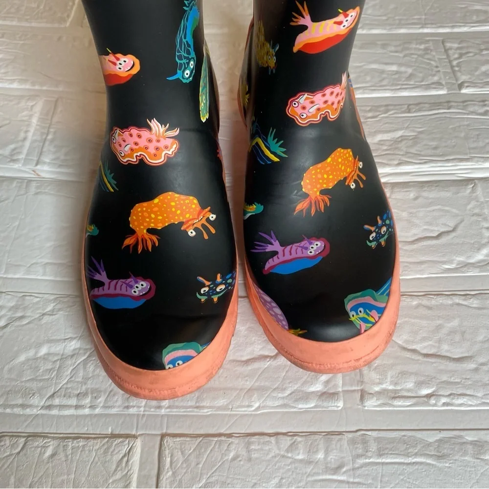 Hunter Kids' Original Sea Monster Rain Boots Size US 2B/3G